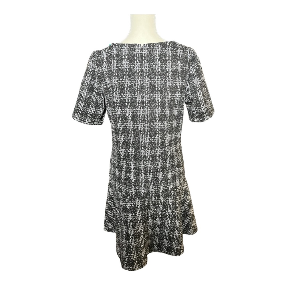 Gossip girl preppy Loft petites peplum plaid drop waist dress size SP - Picture 2 of 9